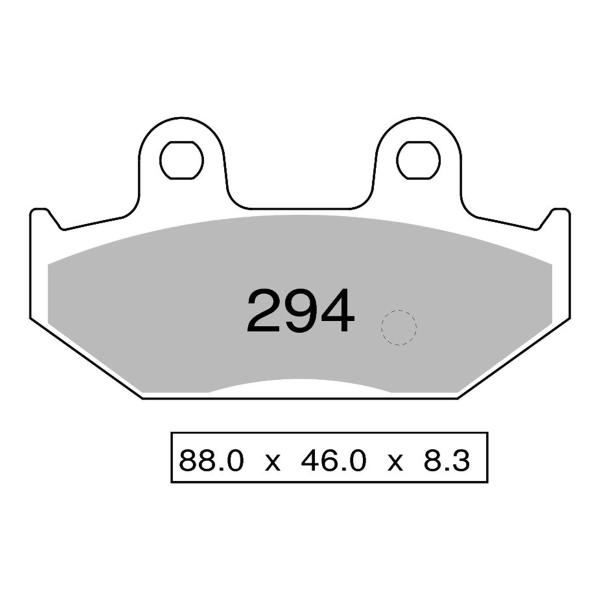 Pastiglie freno posteriori TROFEO Sinterizzata Malaguti Madison 3 125 2006-2009