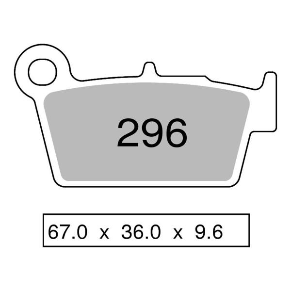 TROFEO rear brake pads sintered Aprilia SXV450/Pikes Peak 2006-2011