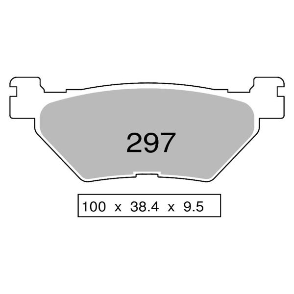 TROFEO rear brake pads sintered Hyosung GV650 Aquila 2004-2005