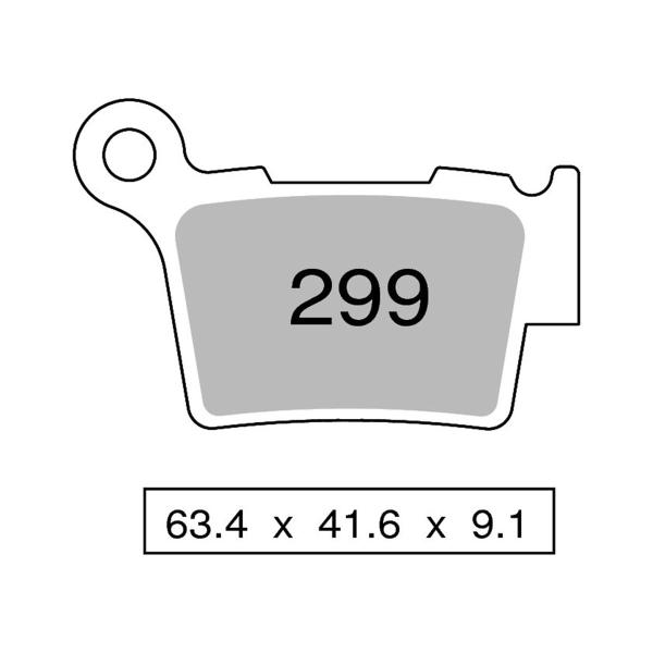 Pastiglie freno posteriori TROFEO Sinterizzata Off-Road KTM SX144 2007-2008