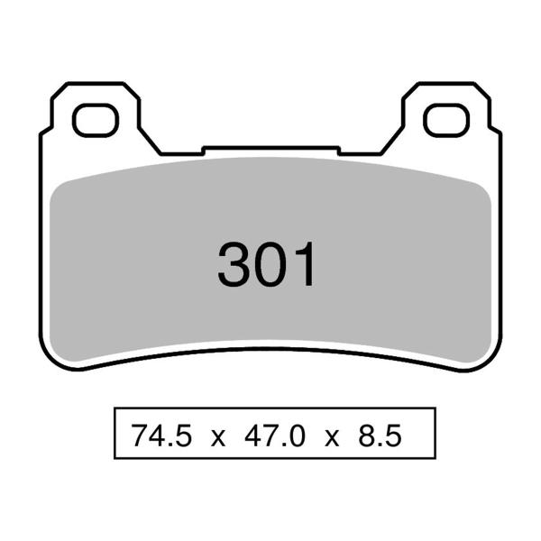 Pastiglie freno anteriori TROFEO Sinterizzata Ceramica Honda CBR1000RR/ABS 2008-2016