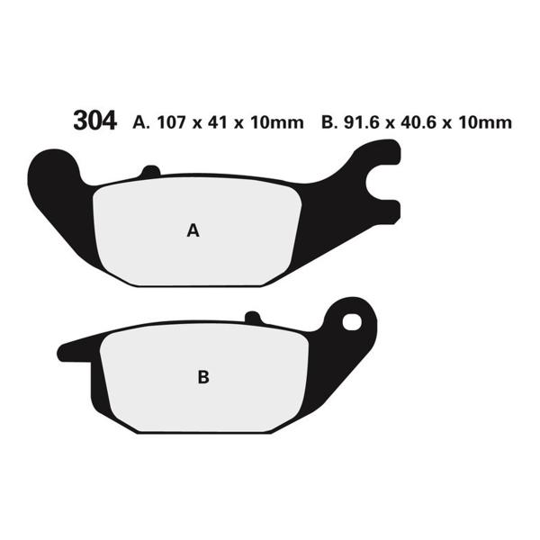 Pastiglie freno posteriori TROFEO Organica Honda CBR125R 2004-2010