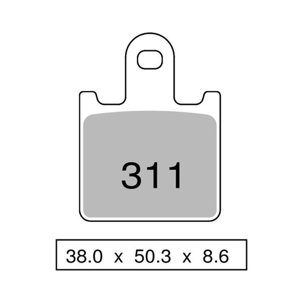 TROFEO front brake pads sintered Kawasaki GTR1400 2007