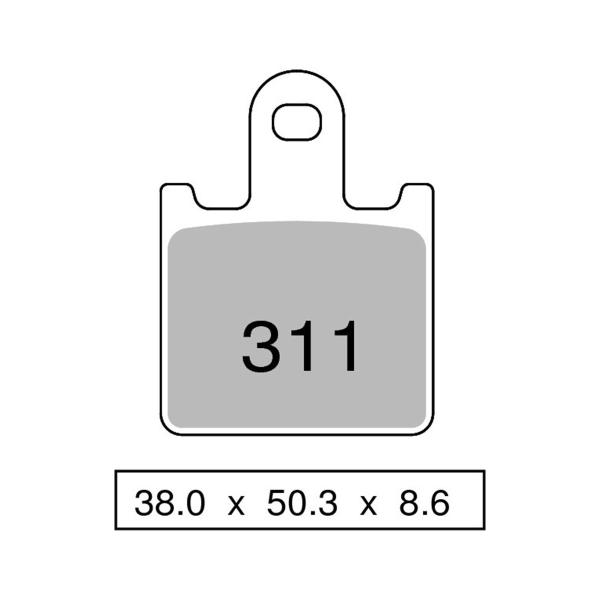 TROFEO front brake pads sintered Ceramic Kawasaki GTR1400 2007