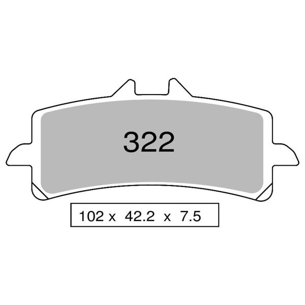 TROFEO front brake pads sintered Ceramic Aprilia RSV4 1100 Factory 2024