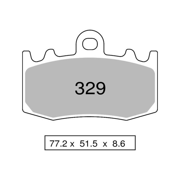 Pastiglie freno anteriori TROFEO Organica BMW K1200RS 2001-2004