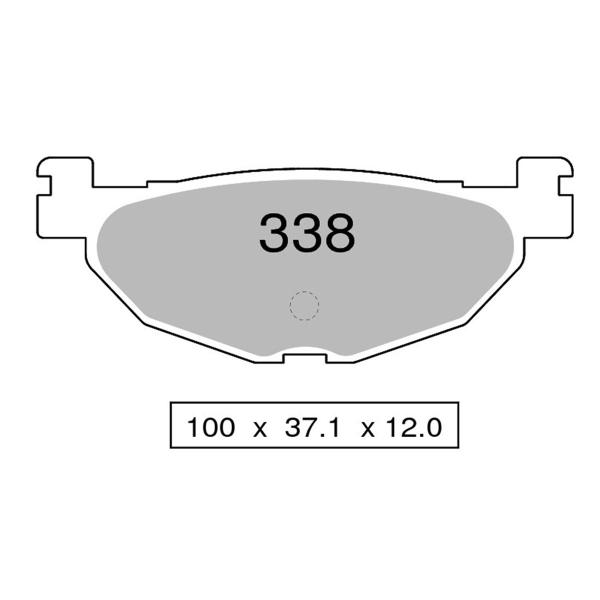 TROFEO rear brake pads sintered Yamaha YP400 Majesty 2004