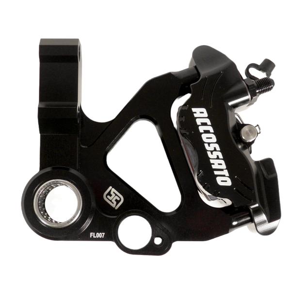 Accossato Kit Front black brake caliper PZ014 and Mounting Bracket for Vespa