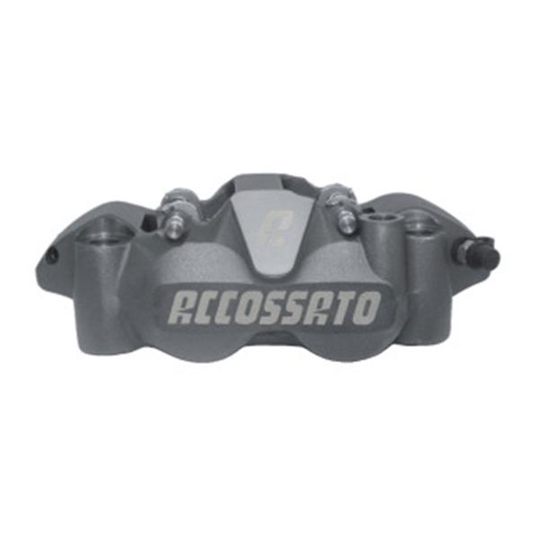 Pinza freno destra radiale anodizzato antracite Accossato forgiata monoblocco 108mm pastiglie ST