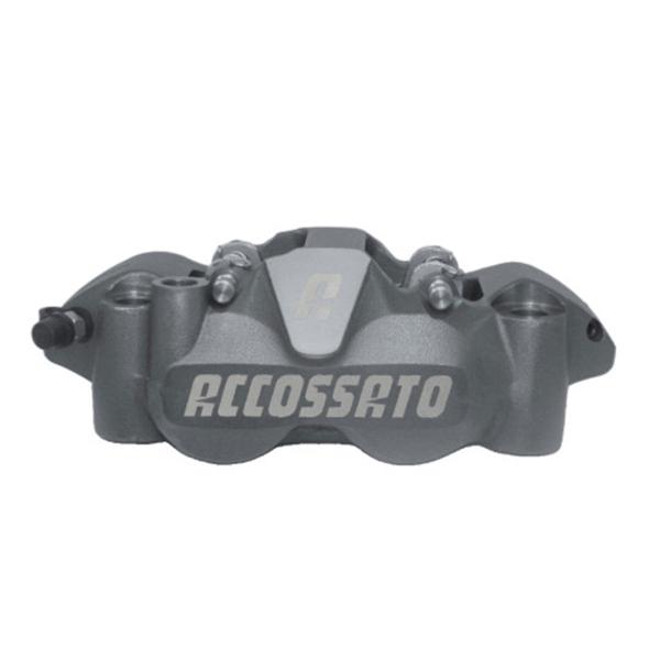 Accossato left radial brake caliper anthracite anodized forged monoblock 108mm OR pads