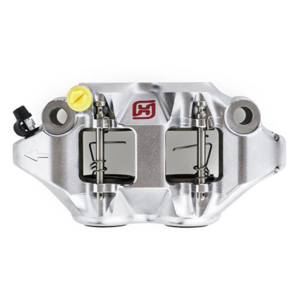 Pinza freno destra radiale nichelata Accossato forgiata monoblocco 108mm pastiglie ST