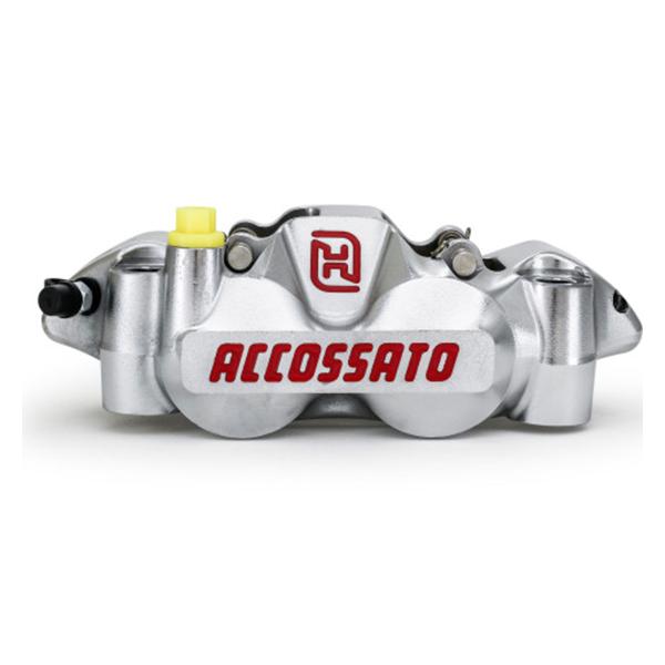 Accossato left radial brake caliper nickel plated forged monoblock 108mm OR pads