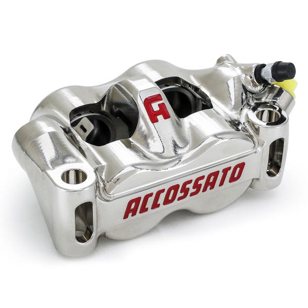 Accossato nickel left radial brake caliper CNC monoblock 100mm pistons titanium