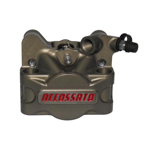 Pinza freno destra radiale Accossato ricavata CNC 60mm pastiglie OR