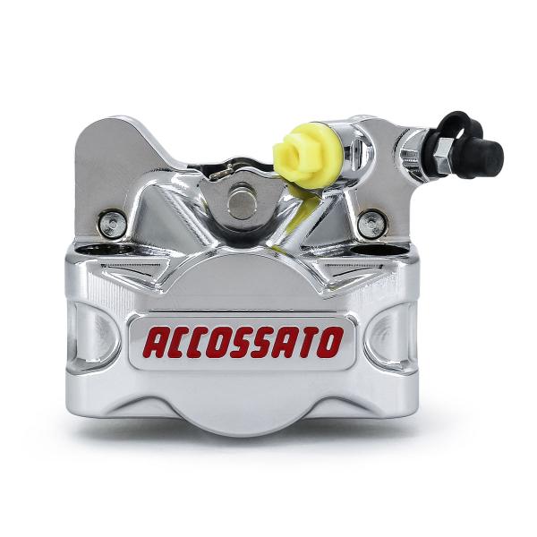 Accossato chrome right radial brake caliper CNC 60mm OR pads