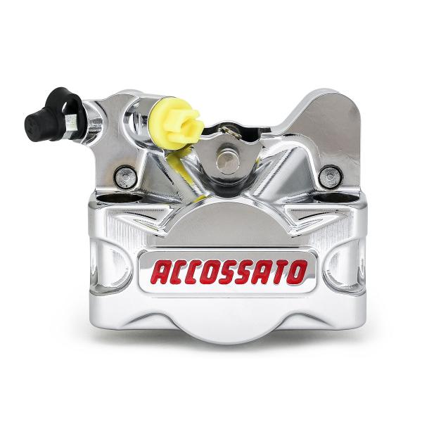 Accossato chrome left radial brake caliper CNC 60mm ST pads