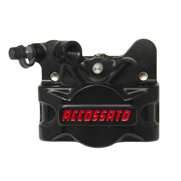 Accossato left radial black brake caliper CNC 60mm ST pads
