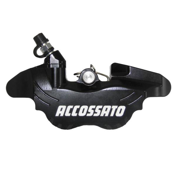 Accossato left radial black brake caliper MiniGp Pitbike and Scooters ZXC pads