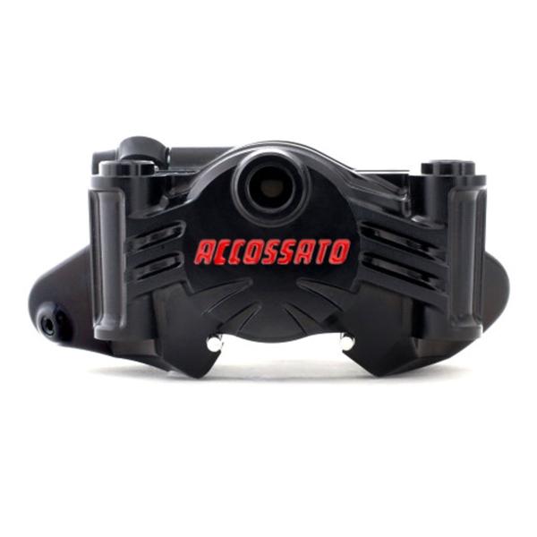 Pinza freno radiale CNC Accossato monoblocco interasse 69,5mm nera