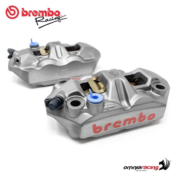 Brembo Racing Kit coppia pinze radiali monoblocco fuse M4 108 interasse 108mm (SX+DX) con pastiglie