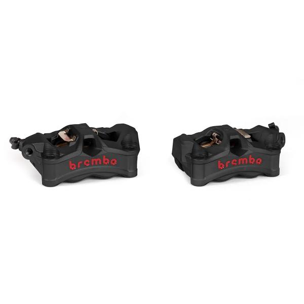 Coppia pinze freno anteriori Brembo Racing Stylema nere interasse 100mm