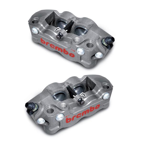 Coppia pinze freno anteriori Brembo Racing P4-32/36 Alluminio interasse 108mm