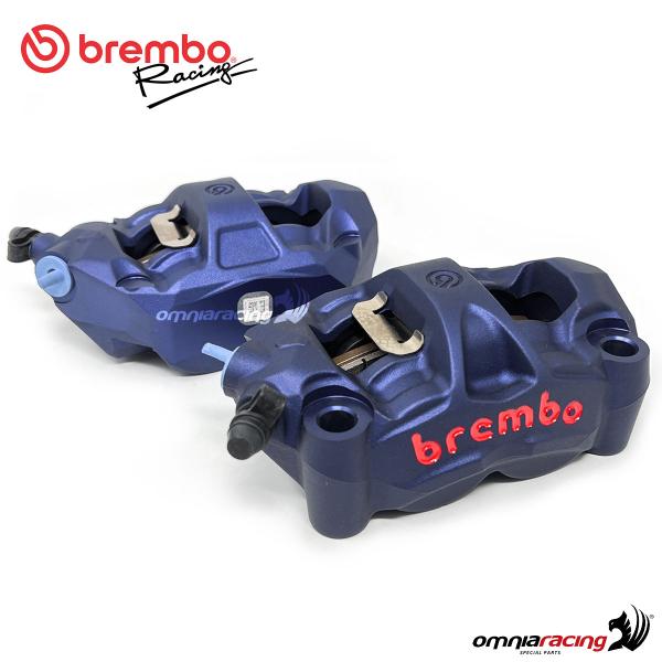 Brembo M50 kit pinze freno radiali monoblocco interasse 100mm (SX+DX) colore blu