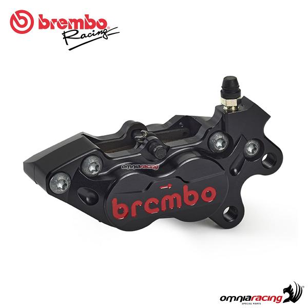 Brembo Racing pinza freno assiale destra CNC P4-40RR DX 40mm con pastiglie colore nero