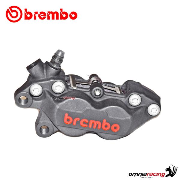 Pinza freno anteriore sinistra Brembo P4-40C SX nera interasse 40mm