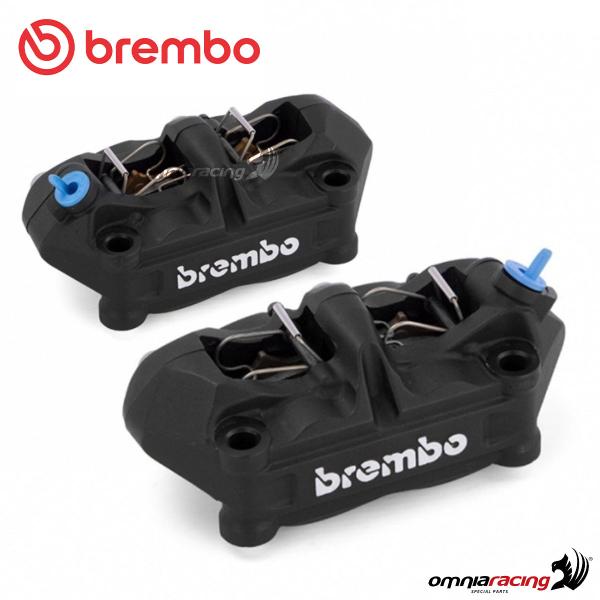 Brembo Coppia Pinze Radiali P4 34 B Colore Nero interasse 100mm Con Pastiglie