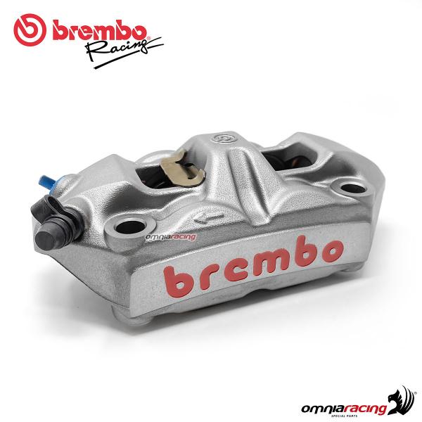Pinza radiale sinistra Brembo Racing Monoblocco Fusa M4 100 Interasse 100mm (SX) con Pastiglie