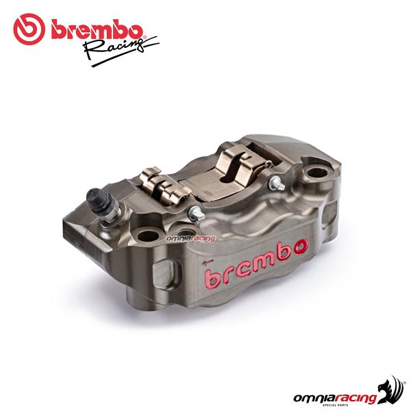 Brembo Racing pinza sinistra radiale ricavata CNC P4 30/34 interasse 108mm (SX) con pastiglie