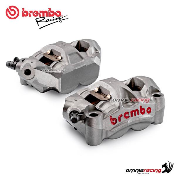 Brembo Racing M50 kit pinze freno radiali monoblocco interasse 100mm (SX+DX) 220A88510+pastiglie