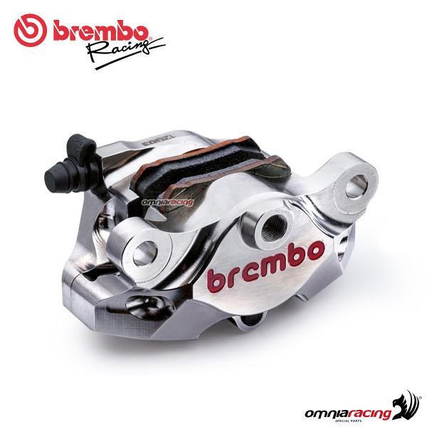 Brembo Racing pinza freno posteriore GP2-SS CNC P2 34 Interasse 84 mm nichelata Aprila/Ducati