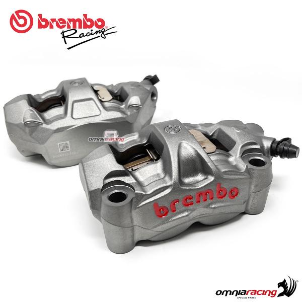 Brembo Racing M50 kit pinze freno radiali monoblocco interasse 100mm (SX+DX) 220A88510+pastiglie
