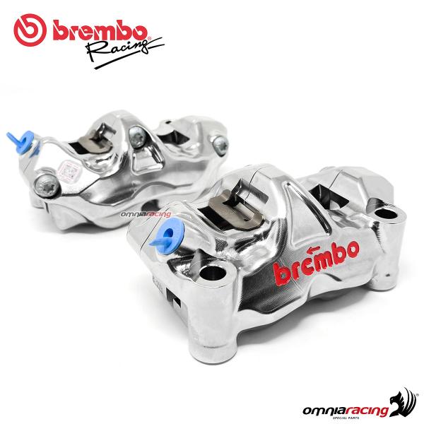 Brembo Racing coppia pinze radiali ricavate CNC GP4RX P4 32 108mm (SX+DX) con pastiglie