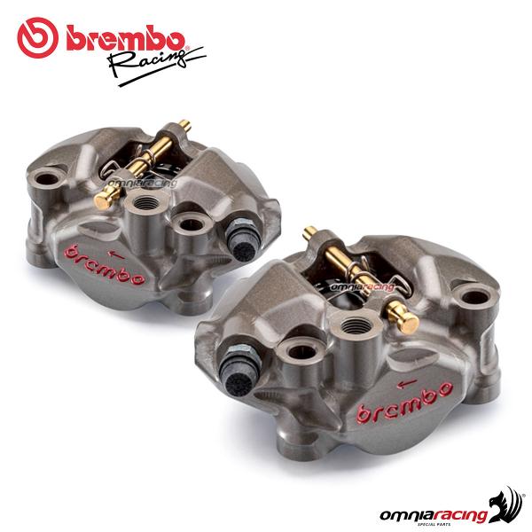 Coppia pinze freno anteriori monoblocco Brembo Racing Moto3 60mm CNC P2-34