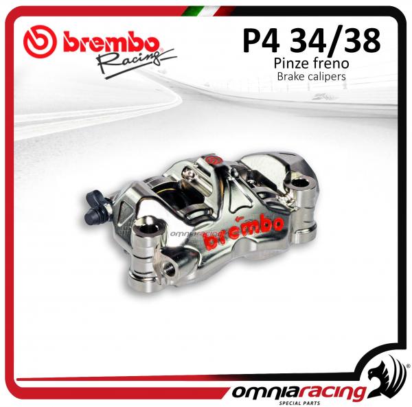 Pinza Radiale Brembo Racing XA8D1E0 Ricavata CNC P4 34/38 Interasse 108mm (SX) Pistoni Titanio