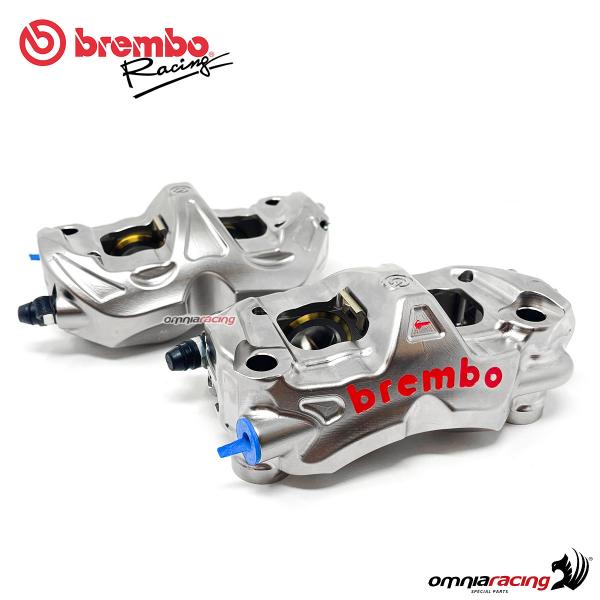 Coppia pinze freno Brembo Racing WSBK radiali destra e sinistra monoblocco CNC 108mm P4 30/34
