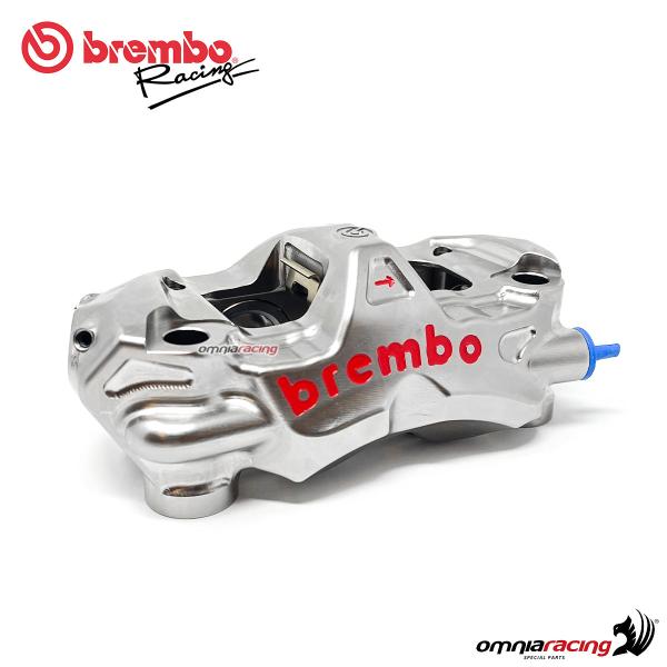 Pinza freno anteriore destra Brembo Racing P4 30/34 Nichelata interasse 108mm