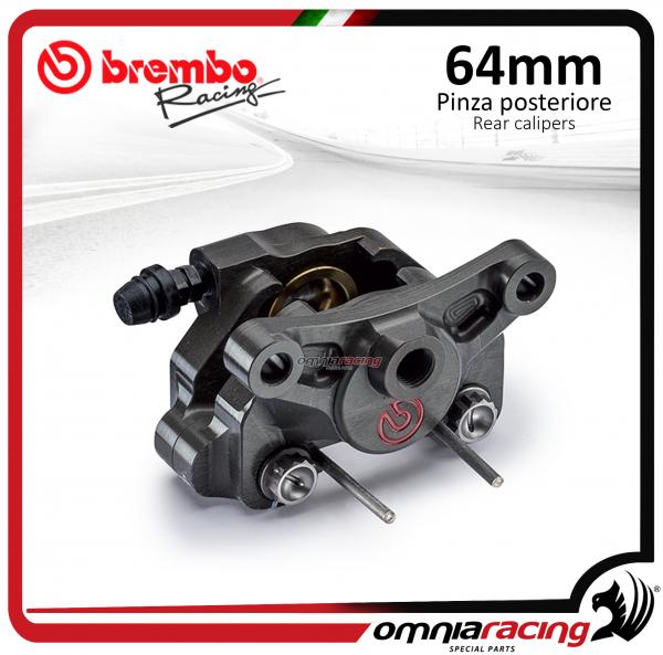 Brembo Racing pinza freno posteriore con pistoni in titanio CNC P2 24 interasse 64mm