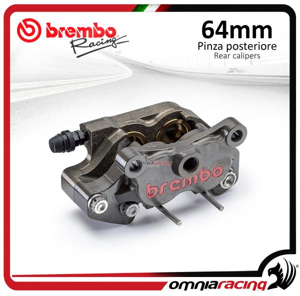 Brembo Racing pinza freno posteriore con pistoni in titanio CNC P4 24 interasse 64mm