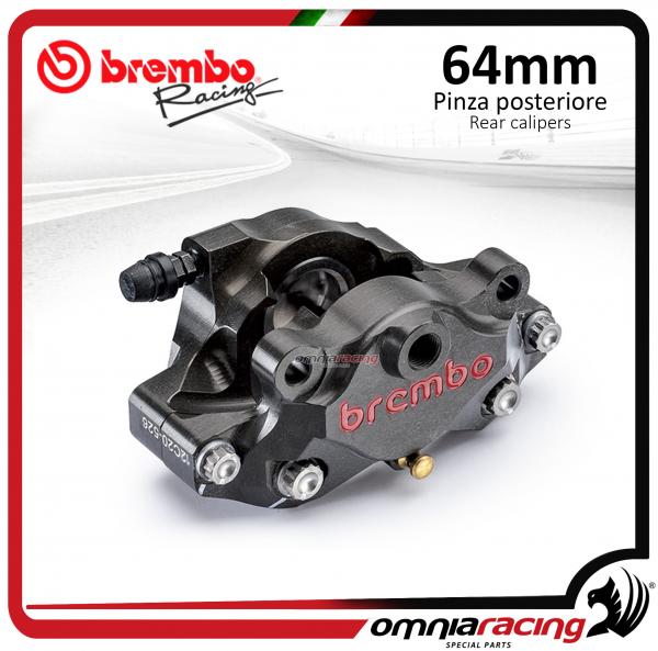 Brembo Racing pinza freno posteriore con pistoni in titanio CNC P2 30 interasse 64mm