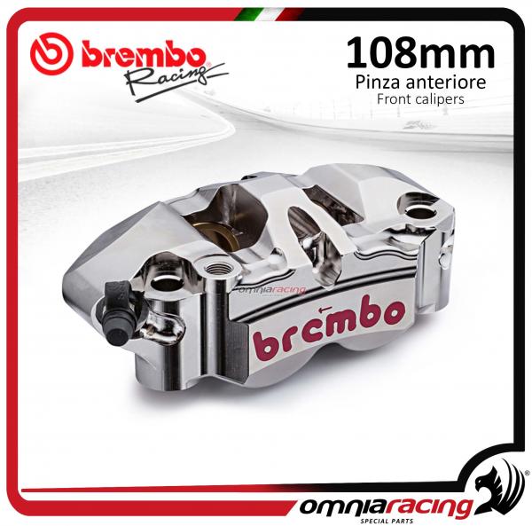 Brembo Racing XA3J7F0 - Pinza Freno Radiale Monoblocco 108mm CNC SX per Dischi 30mm x 6mm