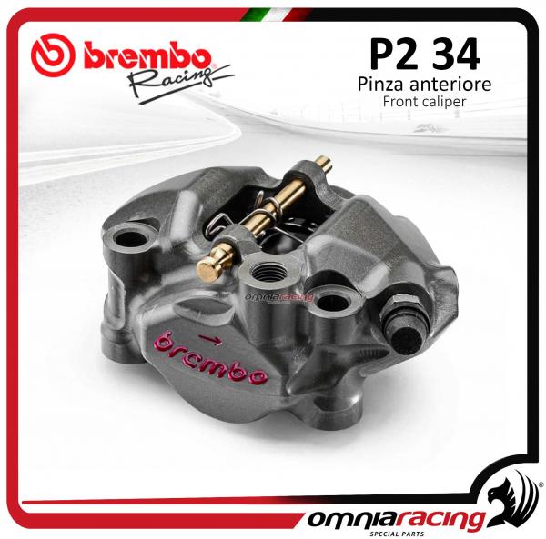 Pinza Radiale Moto3 Brembo Racing Monoblocco CNC P2 34 Interasse 60mm (DX) Pistoni Titanio