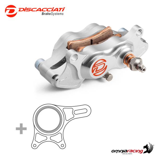 Kit pinza freno posteriore con staffa Discacciati colore argento per Ducati 748/916/996/998