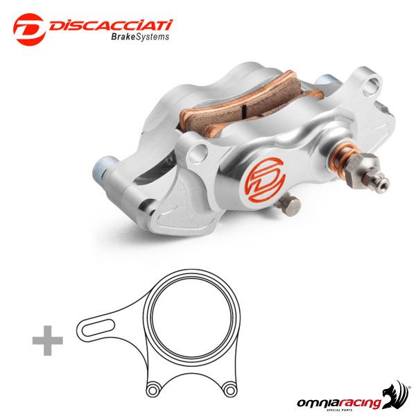 Kit pinza freno posteriore con staffa Discacciati colore argento per Ducati 848/1098