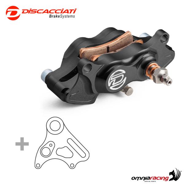 Kit pinza freno posteriore 4P con staffa Discacciati nero per Ducati Paul Smart/Sport Classic