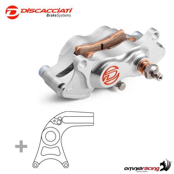 Kit pinza freno posteriore con staffa Discacciati colore argento per BMW S1000RR