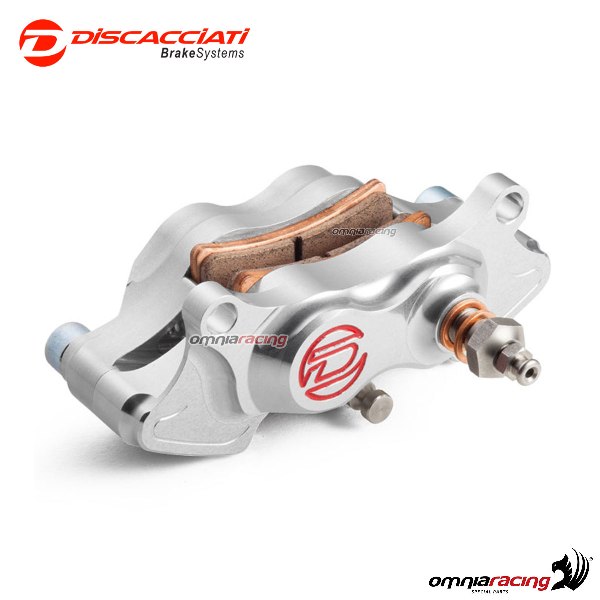 Pinza posteriore DIscacciati 4 pistoni argento interasse 84mm